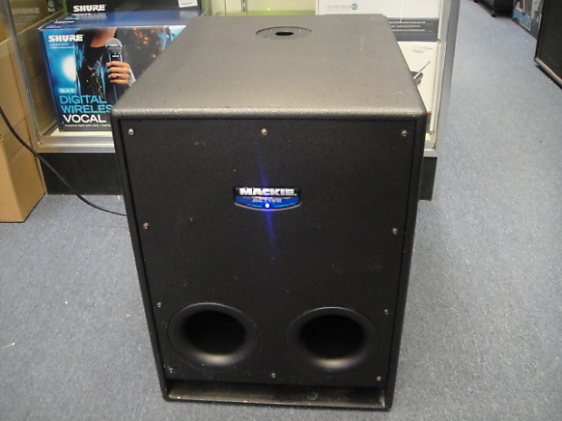 Mackie SRS1500 Active Subwoofer 600 Watts RMS w/Padded Cover MADE IN ITALY