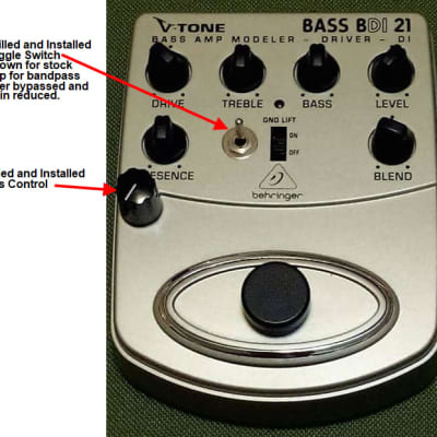 Modified Behringer V-Tone Bass Driver BDI21 | Reverb