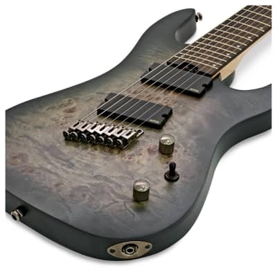 Cort KX Series 7-String Multi-Scale Star Dust Black, Free Shipping image 2