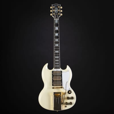 Gibson 60th Anniversary 1961 Les Paul SG Custom Sideways Vibrola Classic White #101081 - Custom Electric Guitar Bild 2