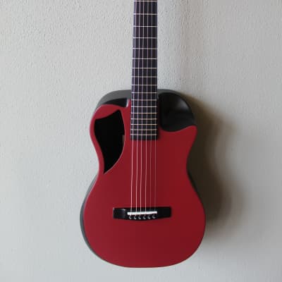 Brand New Journey OF660 Overhead Carbon Fiber Acoustic/Electric Travel Guitar - Maroon Matte for sale