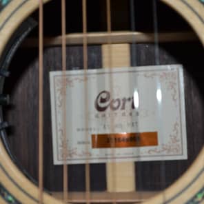 Cort AS-M5 Acoustic Electric, Solid Spruce and Rosewood, Fishman Ellipse Blend Matrix, Case Included image 4