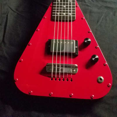 Fouke Industrial Guitars Fouke Custom Aluminum Lap Steel Guitar 2022 Bengal Red image 1