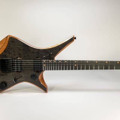 Downes Guitars Model 101H - Grey Birdseye Maple top headless 6-string image 1