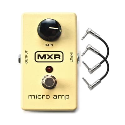 MXR M133 Micro Amp Pedal with Patch Cables | Reverb