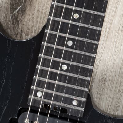 ESP USA M-II FR Guitar, Ebony Fretboard, Duncan Alnico II Pros, Black Open Grain image 6