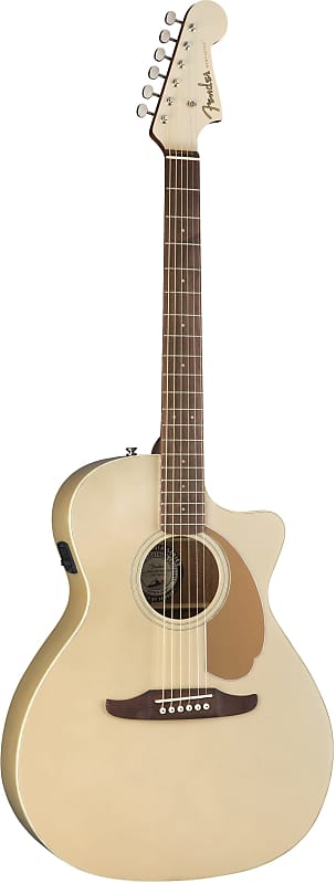 Fender Newporter Player Acoustic-Electric Guitar - Champagne image 1
