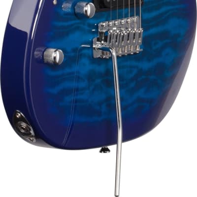 Ibanez GRX70QAL RG Gio Left-Handed Electric Guitar, Transparent Blue Burst image 4
