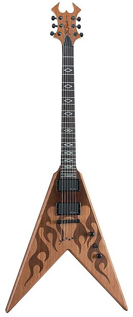 BC Rich Speed V flying V Lazer etch