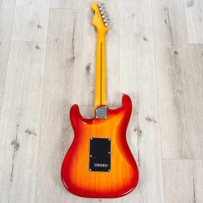 Fender Ultra Luxe Stratocaster Guitar, Maple Fretboard, Plasma Red Burst image 5