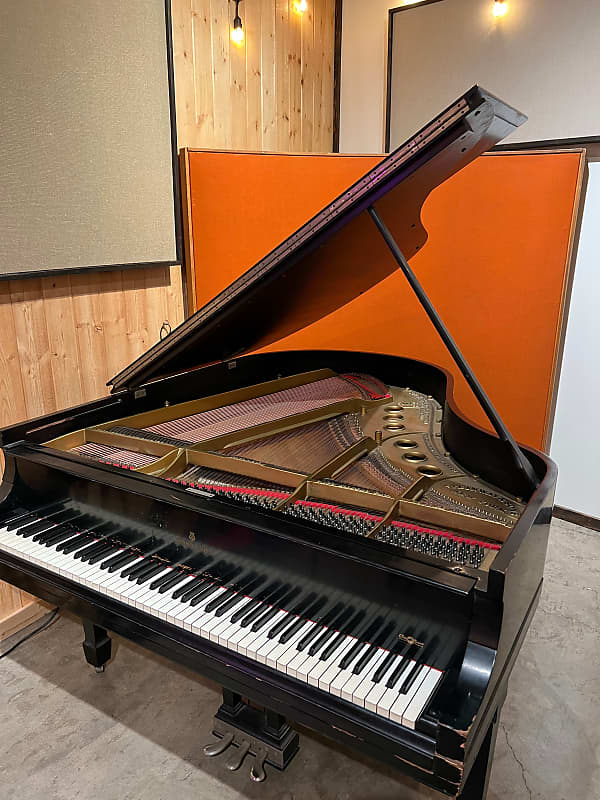 Steinway Model M Baby Grand Piano 1923 black | Reverb