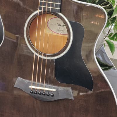 Taylor 214ce DLX LTD 2023 Acoustic Guitar with Electronics - Transparent Grey image 5