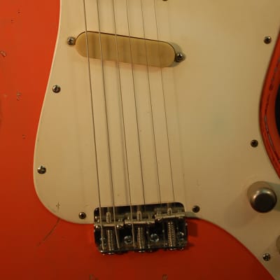 Video Demo Vintage 1960 Fender Musicmaster Refin'd Shell Pink Pro Setup Original Hard Shell Case image 5