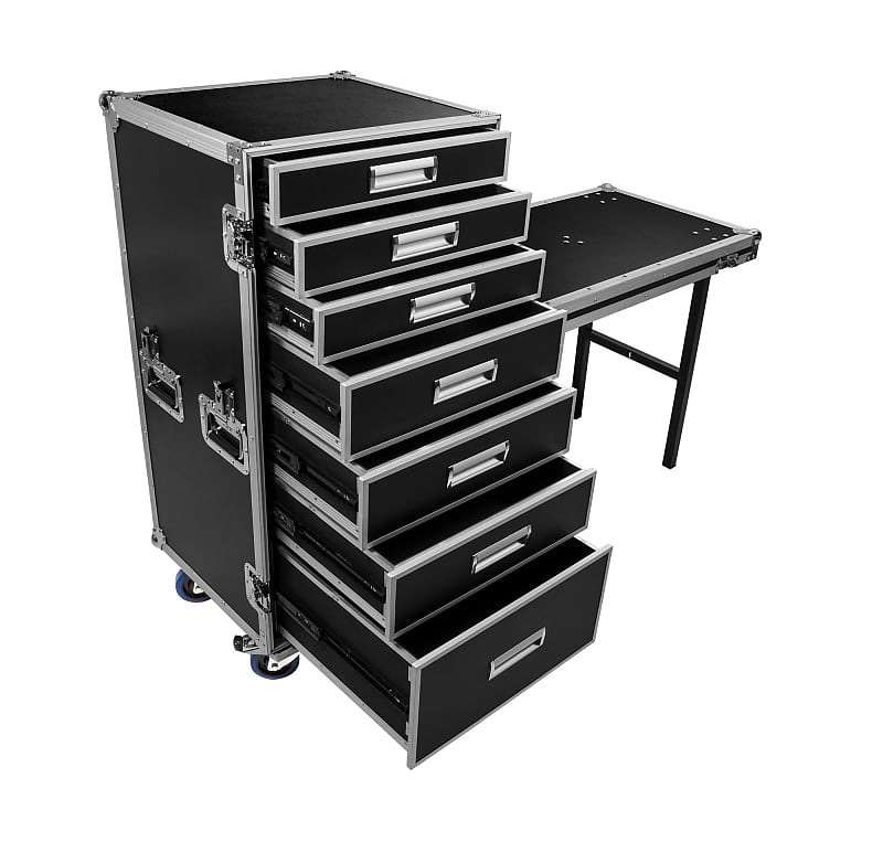 OSP PRO-WORK Utility Case with 7 Drawers and Standing Lid Table image 1