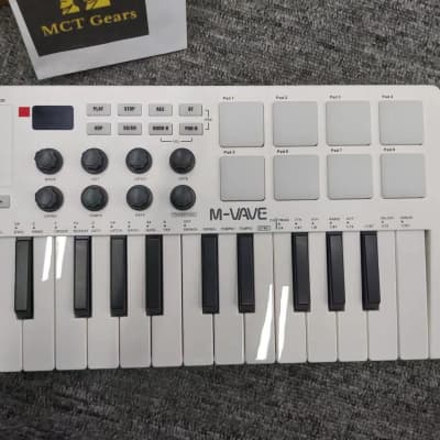 M-VAVE MIDI 25-Key USB MIDI Keyboard Controller 8 Backlit Drum