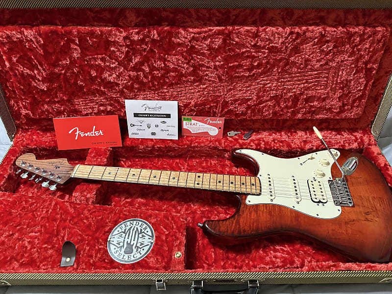 Fender American Select Stratocaster HSS Exotic Flame 2014 | Reverb