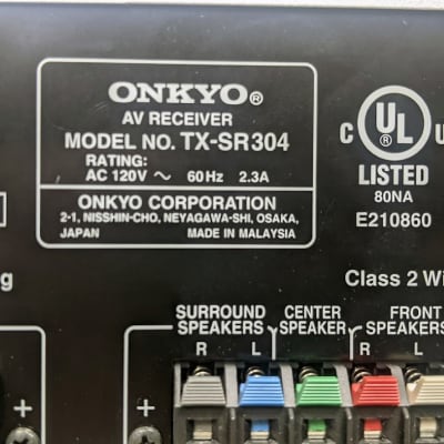 Onkyo TX-SR304 AV Receiver Amplifier Tuner Stereo Dolby Ditigal DTS Surround - Silver image 14