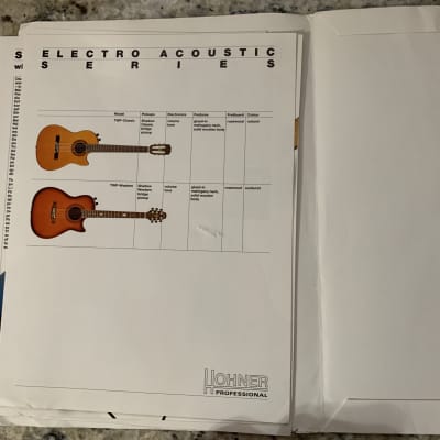 Hohner Guitar Brochure V Headless Prince 80’s - 90’s image 7