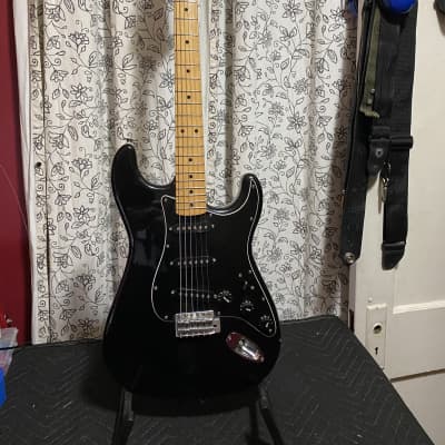 Matao Stratocaster Style 1970's  - Gloss black for sale