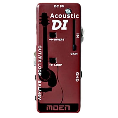 MOEN NDI-A-II Mini Compact Acoustic Guitar DI for Stage or Studio image 1