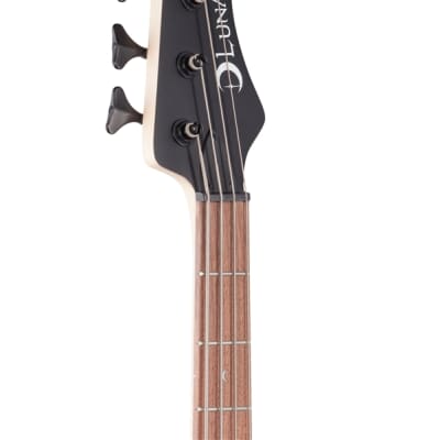 Luna Tattoo 4 String Electric Bass Guitar image 4