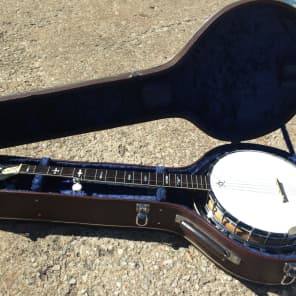 IIDA 5 String 1976 Banjo with hard case image 2