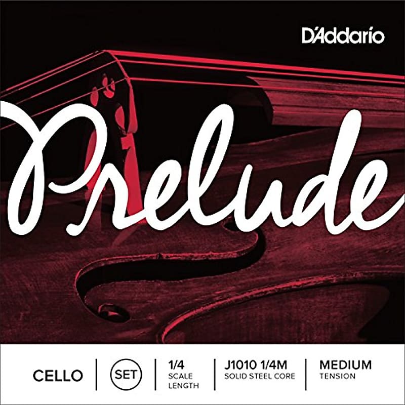 D'Addario Prelude Cello String Set, 1/4 Scale, Medium Tension image 1