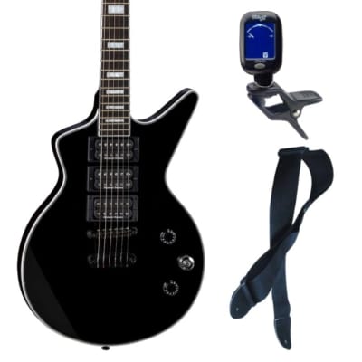 Dean Cadi Select 3 Pickup Electric Guitar, Classic Black, Bundle image 1