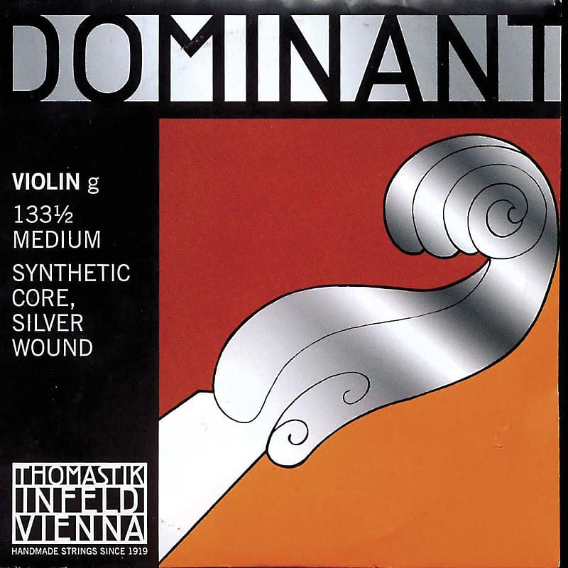 Thomastik Thomastik Dominant 1/2 Violin G String Medium Silver-Perlon image 1