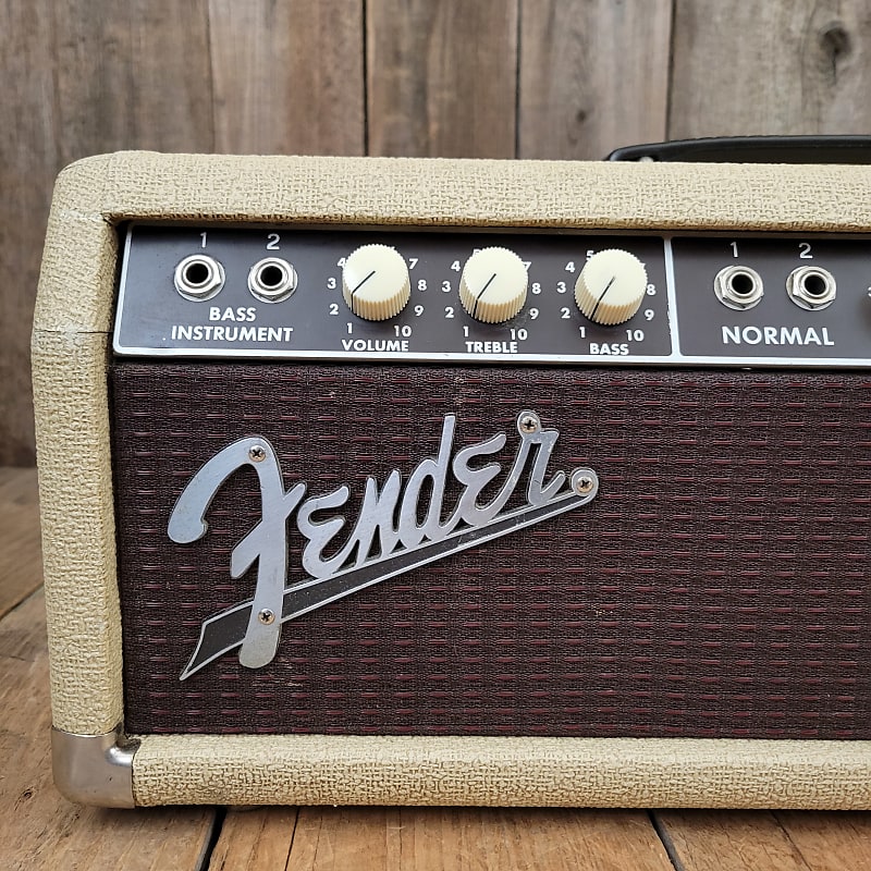 Fender Bassman Amp Head 6G6-B Blond Tolex Oxblood Grille