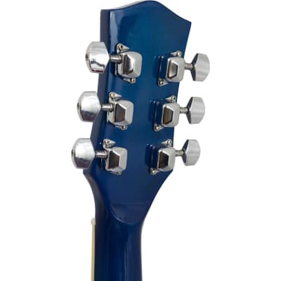 Tiger ACG4 Electro Acoustic Guitar for Beginners, Blue image 4