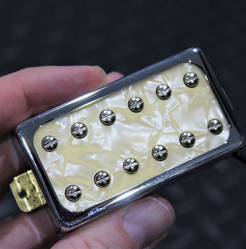 GFS Dream 180 Humbucker Bridge Pickup Gold Pearl Reverb