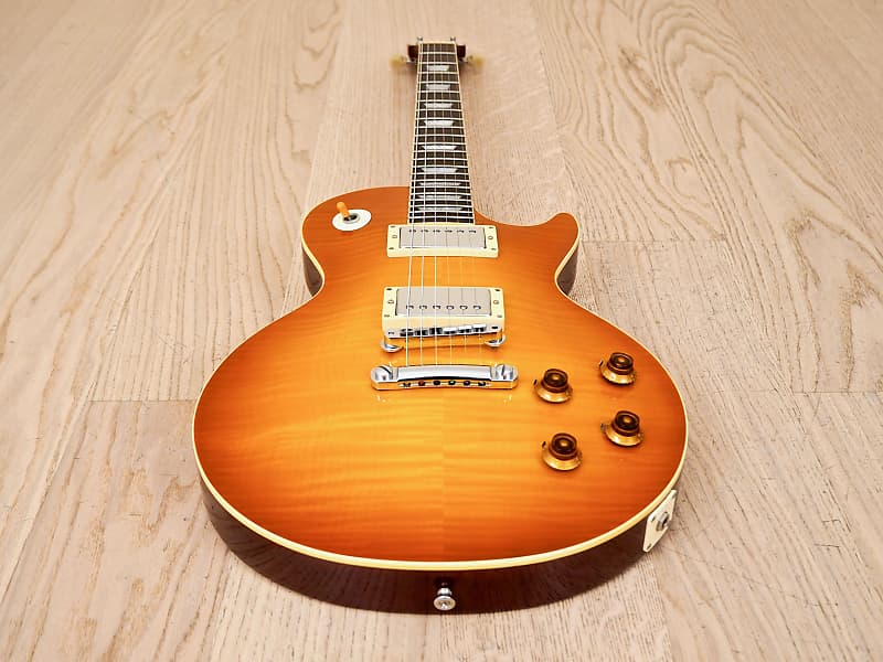 1985 Tokai Love Rock LS-65 Standard Ice Tea Burst Flame Top Guitar Japan w/  Lifton-Style Case