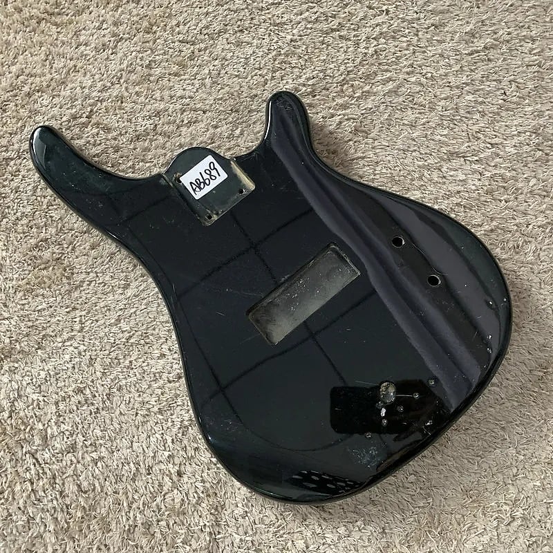 Gloss Black Finish Bass Guitar Body DIY Project Reverb