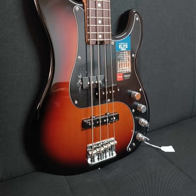 Fender American Elite Precision Bass with Rosewood Fretboard 2016 - 2019 - 3-Color Sunburst image 3