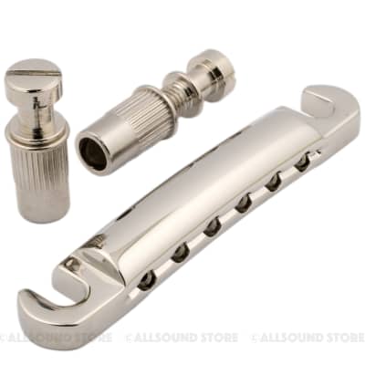 Retrospec Steel Tailpiece Studs | Historic Length | Aged Nickel