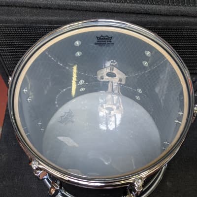 Closet Find! 1980s Pearl Japan Black Lacquer Maple Shell 11 x 13" MLX Tom - Looks And Sounds Great! image 6