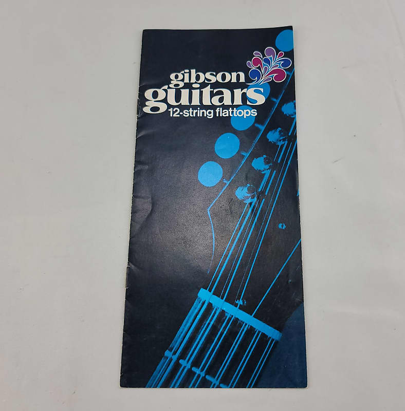 1970 Gibson FlatTop Acoustic 12-String Guitar Catalog Brochure - Case Candy image 1