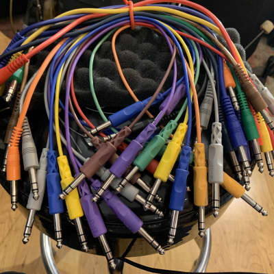 Lot of Hosa Technology & AVLink High Performance Stereo Patch Cord Lot-Multicolored image 2