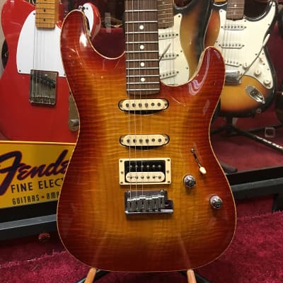 Fender Custom Shop Carved Top Stratocaster 1997 Sunburst for sale