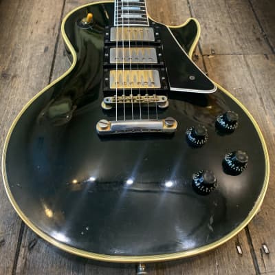 1958 Gibson Les Paul Custom, Ebony Black & Original Hard shell case image 5
