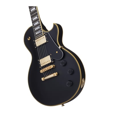 Schecter 6 String Right-Handed Solo-II Custom Solid Body Electric Guitar, (Aged Black Satin) image 3