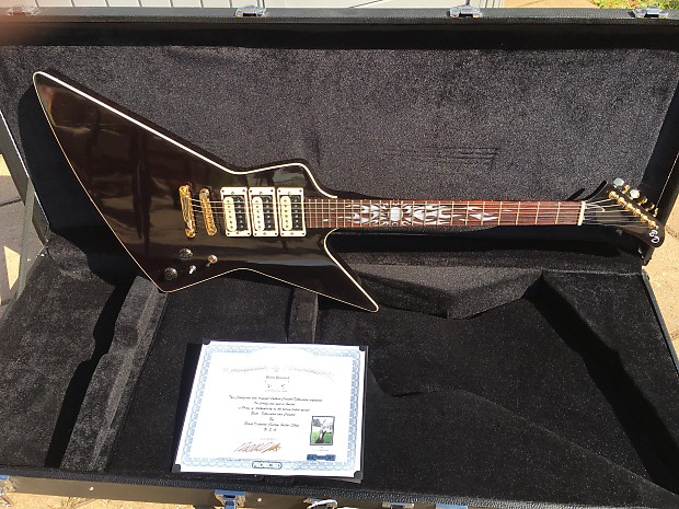 Explorer Custom Shop guitar neckthrough, Triple pickups by Black Diamond USA
