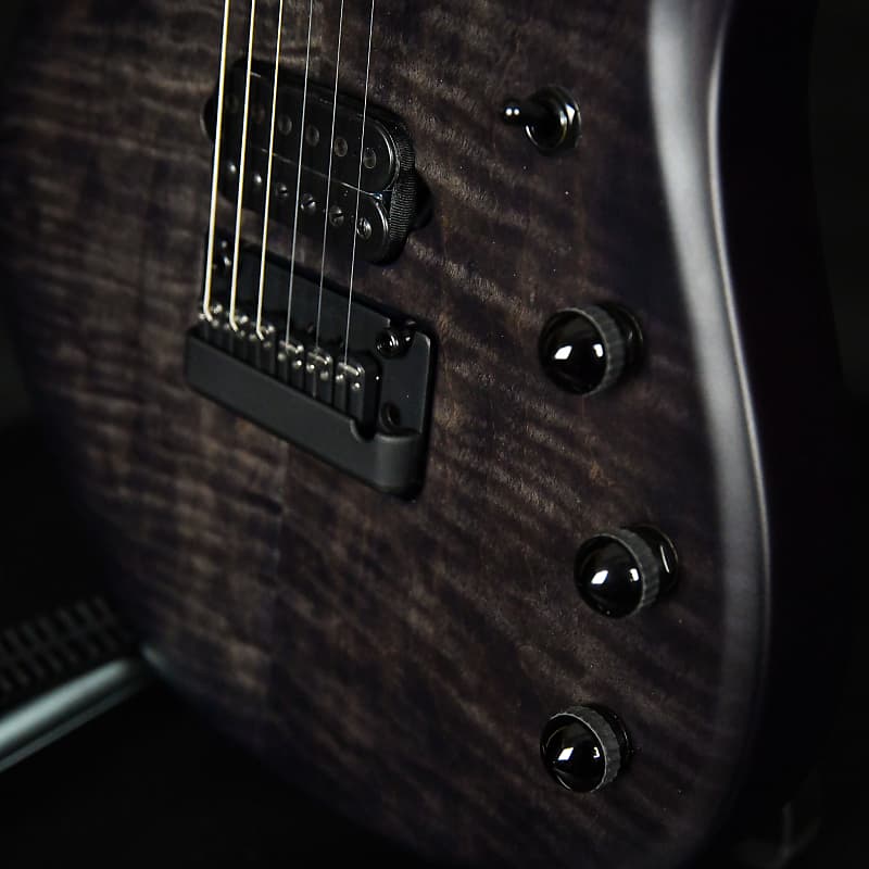Ernie Ball Music Man JP15 Translucent Black Flame Roasted