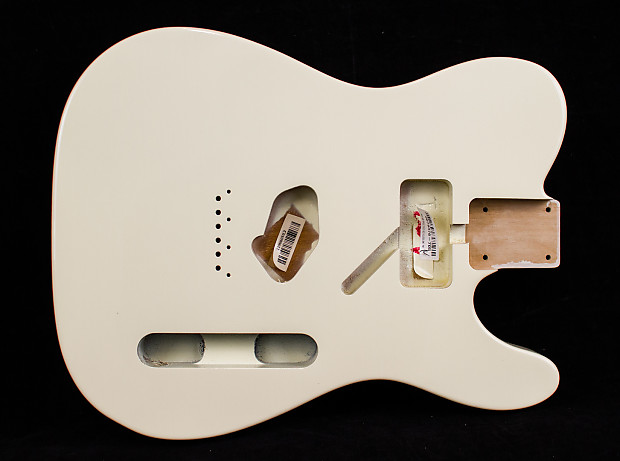 Fender USA Genuine Replacement Alder Telecaster Guitar Body, Olympic White image 1