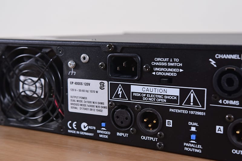 Electro-Voice (EV) CP4000S 2-Channel Power Amplifier (church owned