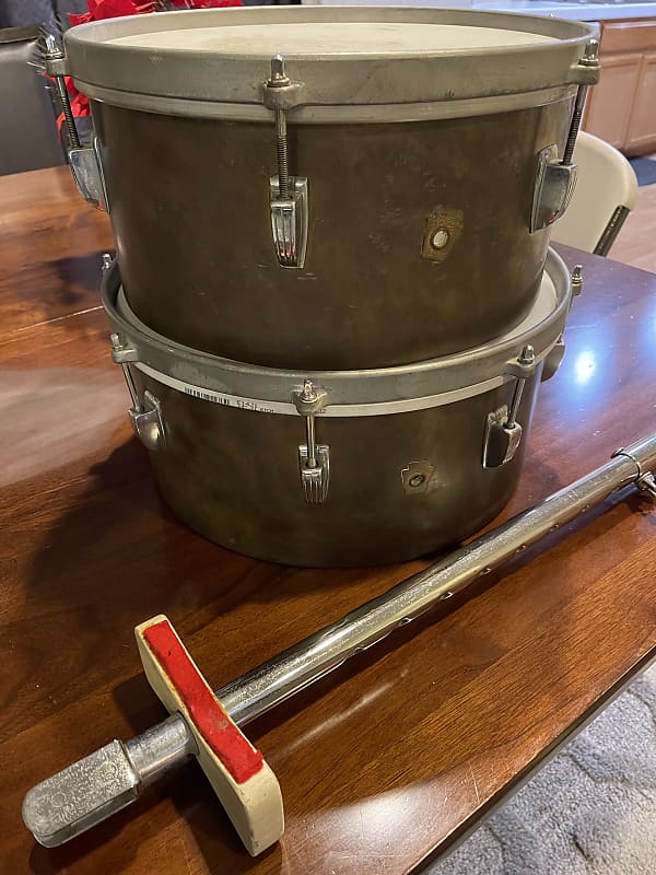 Ludwig Timbales 1960s Brass Reverb
