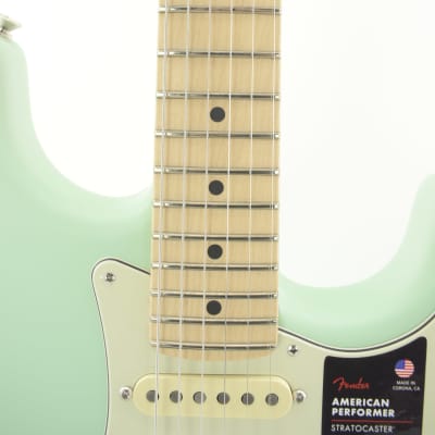 Fender American Performer Stratocaster 2023 Satin Surf Green 3461grgr imagen 2