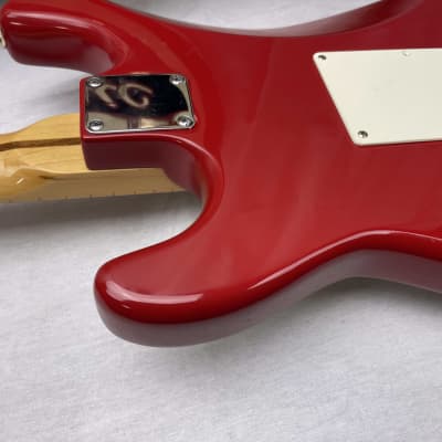 Squier Stratocaster by Fender - MIK Made in Korea 1990s - Torino Red / Maple neck image 21
