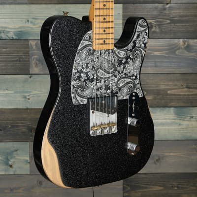 Fender Brad Paisley Esquire Electric Guitar, Maple Fingerboard, Black Sparkle image 8